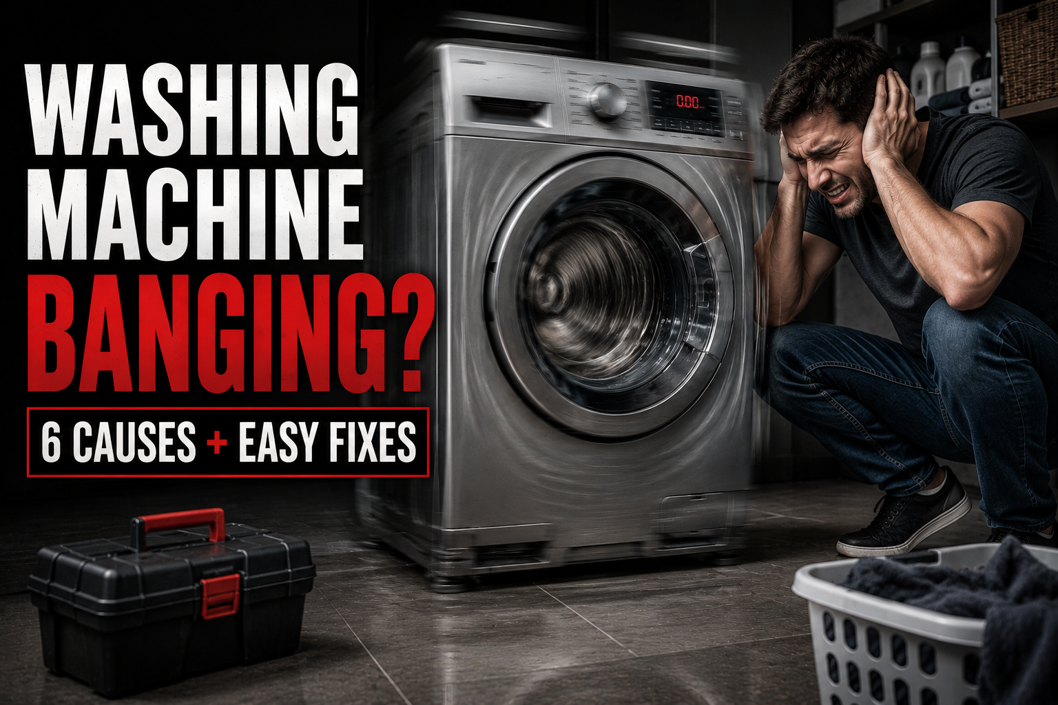 Washing Machine Making Loud Banging Noise? 6 Causes & Fixes