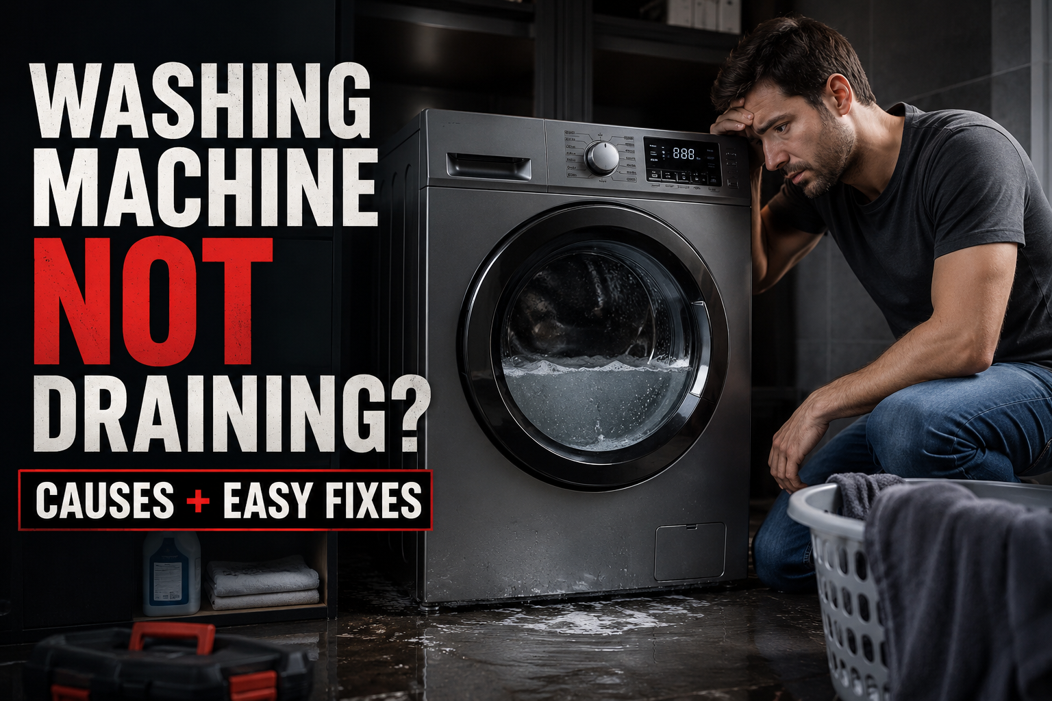 Fix a Washing Machine Not Draining: 6 Causes & Easy Fixes